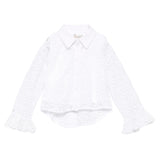 Twinset Set Camicia-Canotta tinta unita Traforata Bianco per Bambina 251GJ2QR0X BIANCO TWINSET 