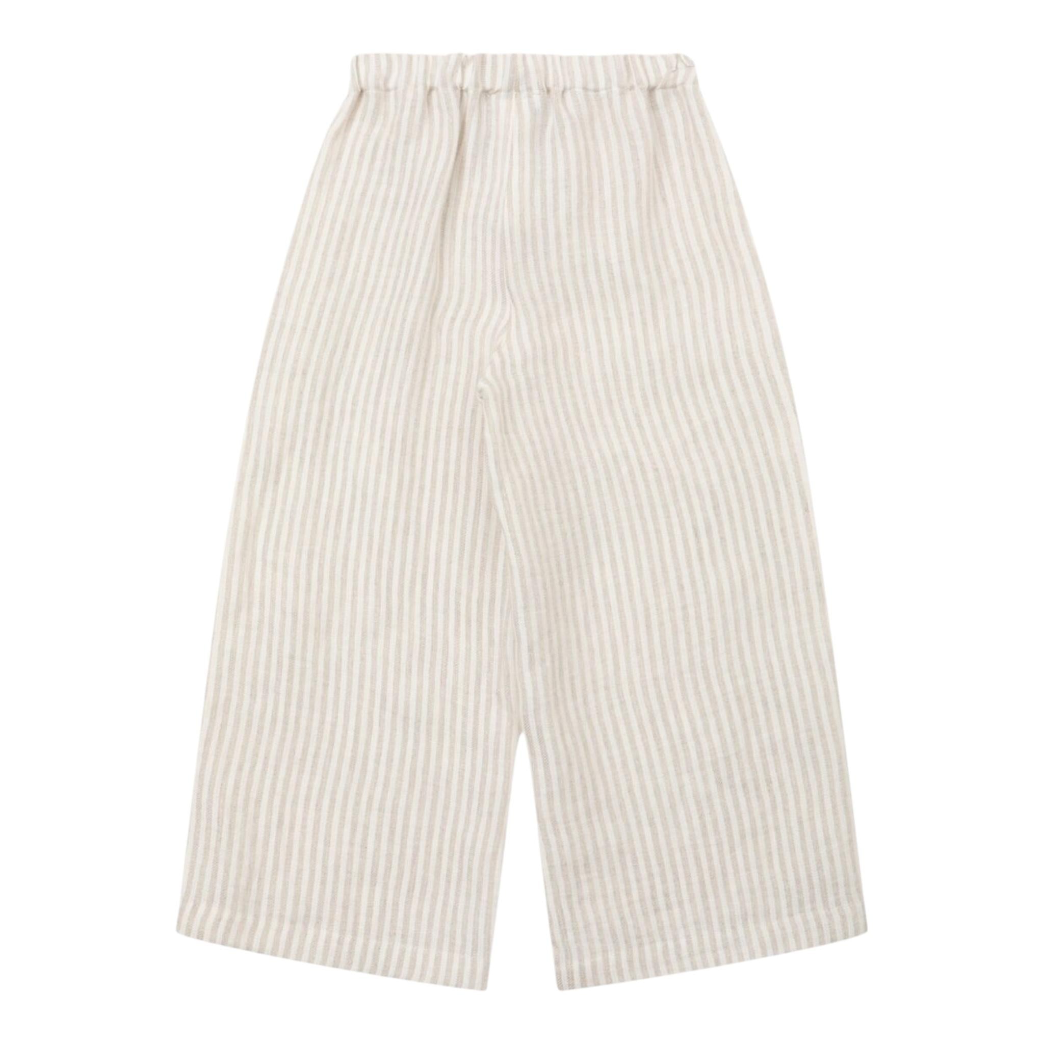 Il Gufo Pantalone Fantasia A Righe con Elastico In Vita per Bambina P25PL451L1018 BEIGE IL GUFO 