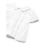 Mayoral Completo 3 Pezzi Bermuda-Camicia-Cintura per Neonato 1214 BIANCO/AZZURRO MAYORAL 