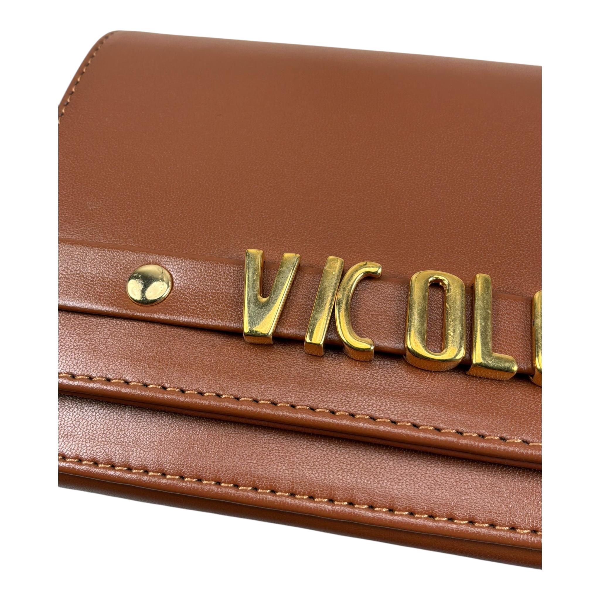 Vicolo Borsa Tinta Unita con Logo per Bambina 3145BP00196 MARRONE VICOLO 