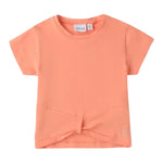 Sarabanda T-Shirt Tinta Unita Girocollo per Neonata 0B317N PESCA SARABANDA 