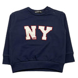 NEVER TOO felpa chiusa girocollo tinta unita Blu per Neonato NT2198BN BLU NEVER TOO 