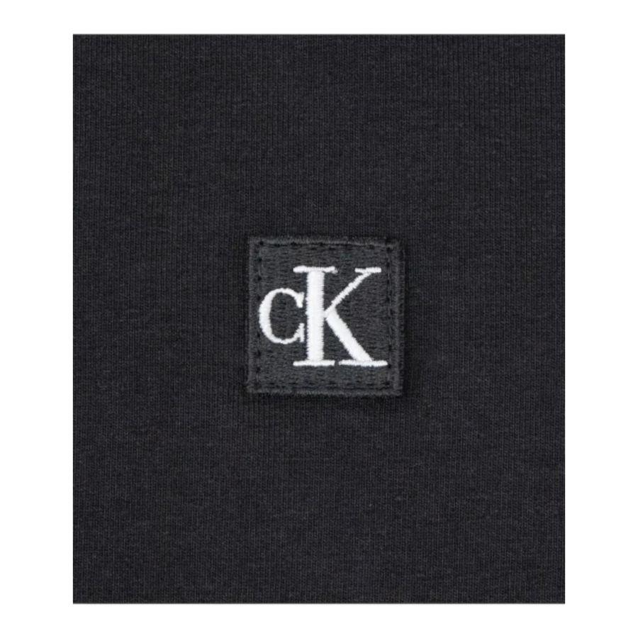 Calvin Klein Canotta Tinta Unita Giromanica con Stampa per Bambina IG0IG02440 NERO CALVIN KLEIN 