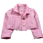 M+E' Giubbino In Denim tinta unita Rosa per Neonata UE1695N ROSA M+E' 