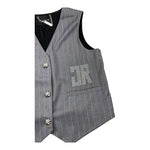 JOHN RICHMOND gilet tinta unita cn brillantini Grigio per Bambina RGA25175GT GRIGIO JOHN RICHMOND 