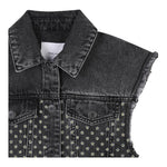 Marc Jacobs Smanicato In Denim Tinta Unita con Brillantini per Bambina W60544 NERO MARC JACOBS 