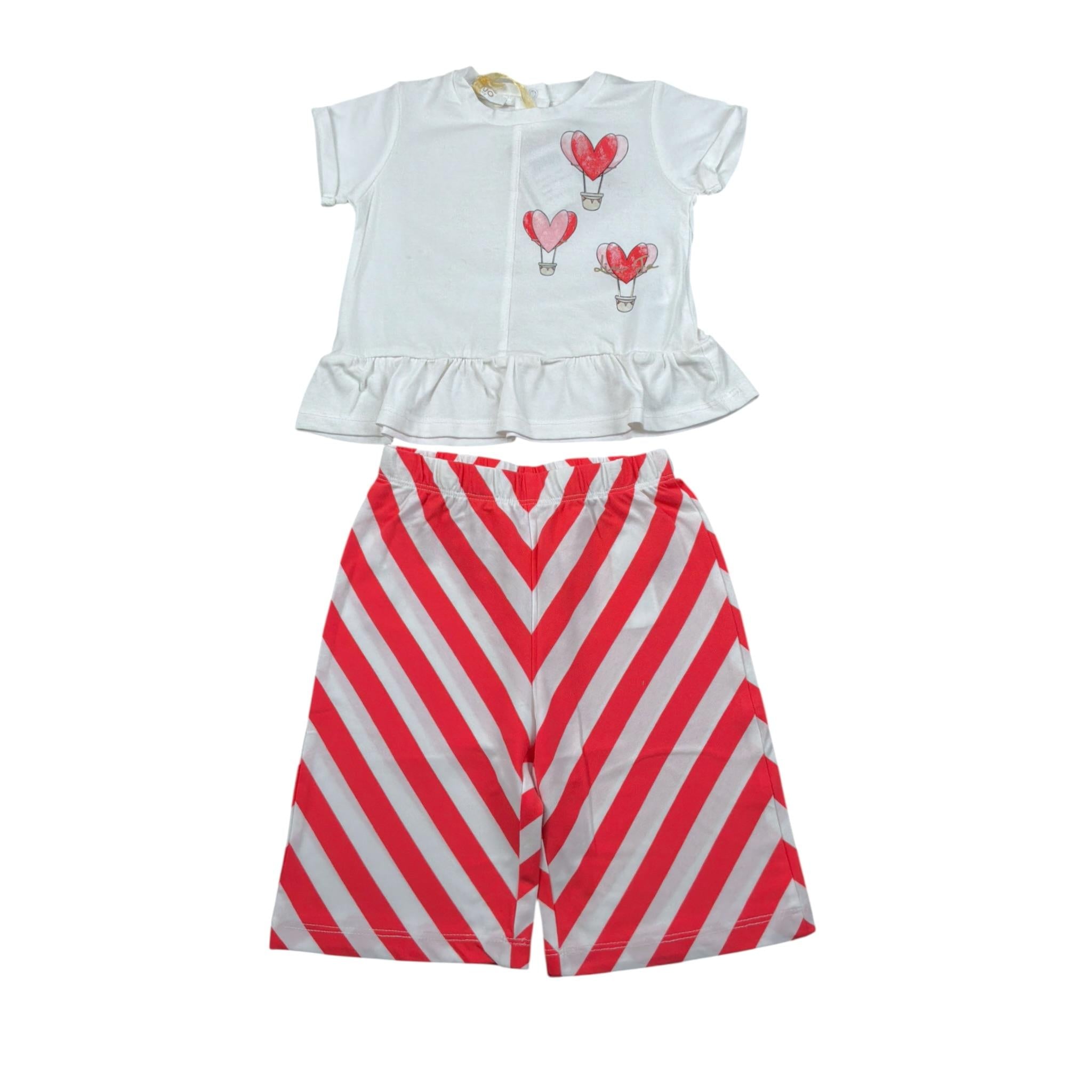 Liu Jo Completo 2 Pezzi Pantalone-T-Shirt Bianco per Neonata HA0053 BIANCO LIU JO 