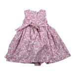 Malvi & Co Abito Giromanica Tinta Unita Fantasia Floreale per Neonata S25M016VEPP BIANCO MALVI & CO 