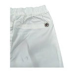 Please Pantalone tinta unita con Elastico In Vita Bianco per Neonato PE54272B13 BIANCO PLEASE 