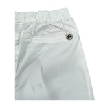 Please Pantalone tinta unita con Elastico In Vita Bianco per Neonato PE54272B13 BIANCO PLEASE 