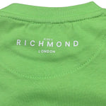 John Richmond T-Shirt Girocollo Tinta Unita con Stampa per Neonato RIP25014TSXX VERDE JOHN RICHMOND 