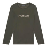 ANTONY MORATO shirt tinta unita girocollo con stampa Verde per Bambino MKKL00267 VERDE ANTONY MORATO 
