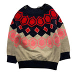 TRUSSARDI maglia girocollo tinta unita con stampa Blu per Neonato TIA2521MA BLU TRUSSARDI 