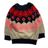 TRUSSARDI maglia girocollo tinta unita con stampa Blu per Neonato TIA2521MA BLU TRUSSARDI 