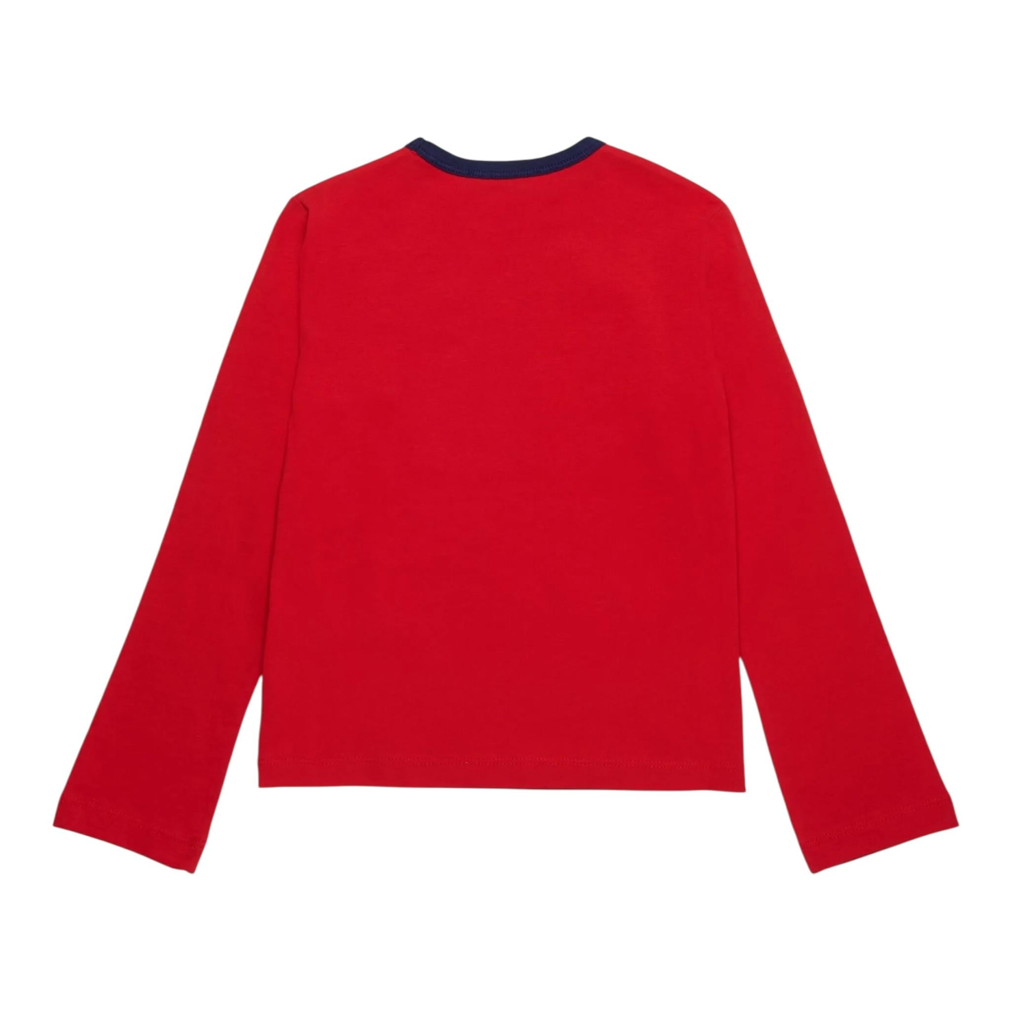 MAX&Co. shirt girocollo tinta unita con logo Rosso per Bambina MX0051 ROSSO MAX&Co. 