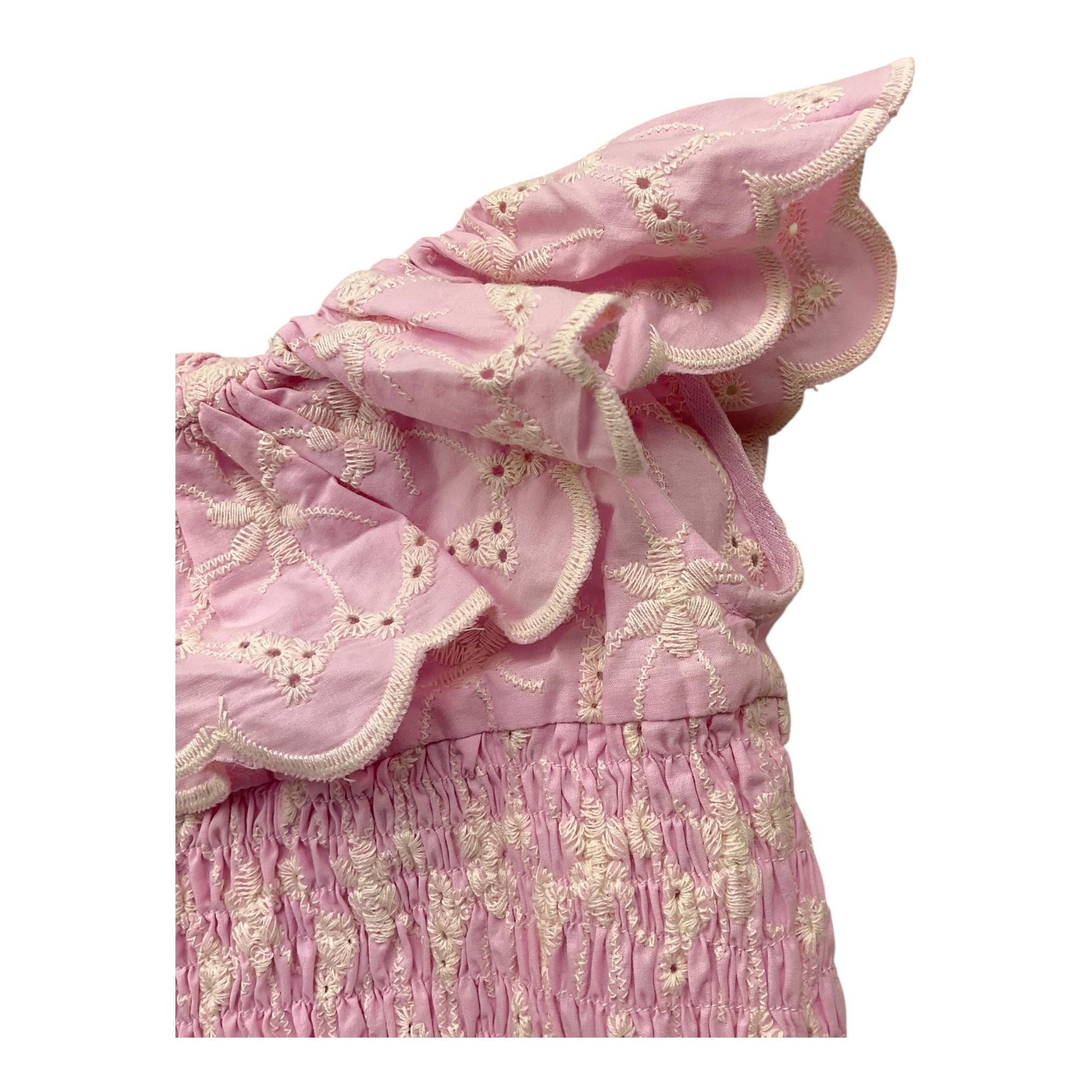 U+È Top Tinta Unita Traforato per Neonata UE1783 ROSA U+è 