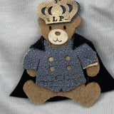 La perla Cappello Tinta Unita con Applicazione per Neonato 73662 AZZURRO LA PERLA 