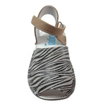 Indice Sandalo Tinta Unita Zebrato per Neonata 317 BIANCO INDICE 