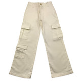 LU LU BY MISS GRANT pantalone modello a palazzo tinta unita con elastico in vita Panna per Bambina LL2994XX PANNA LU LU BY MISS GRANT 