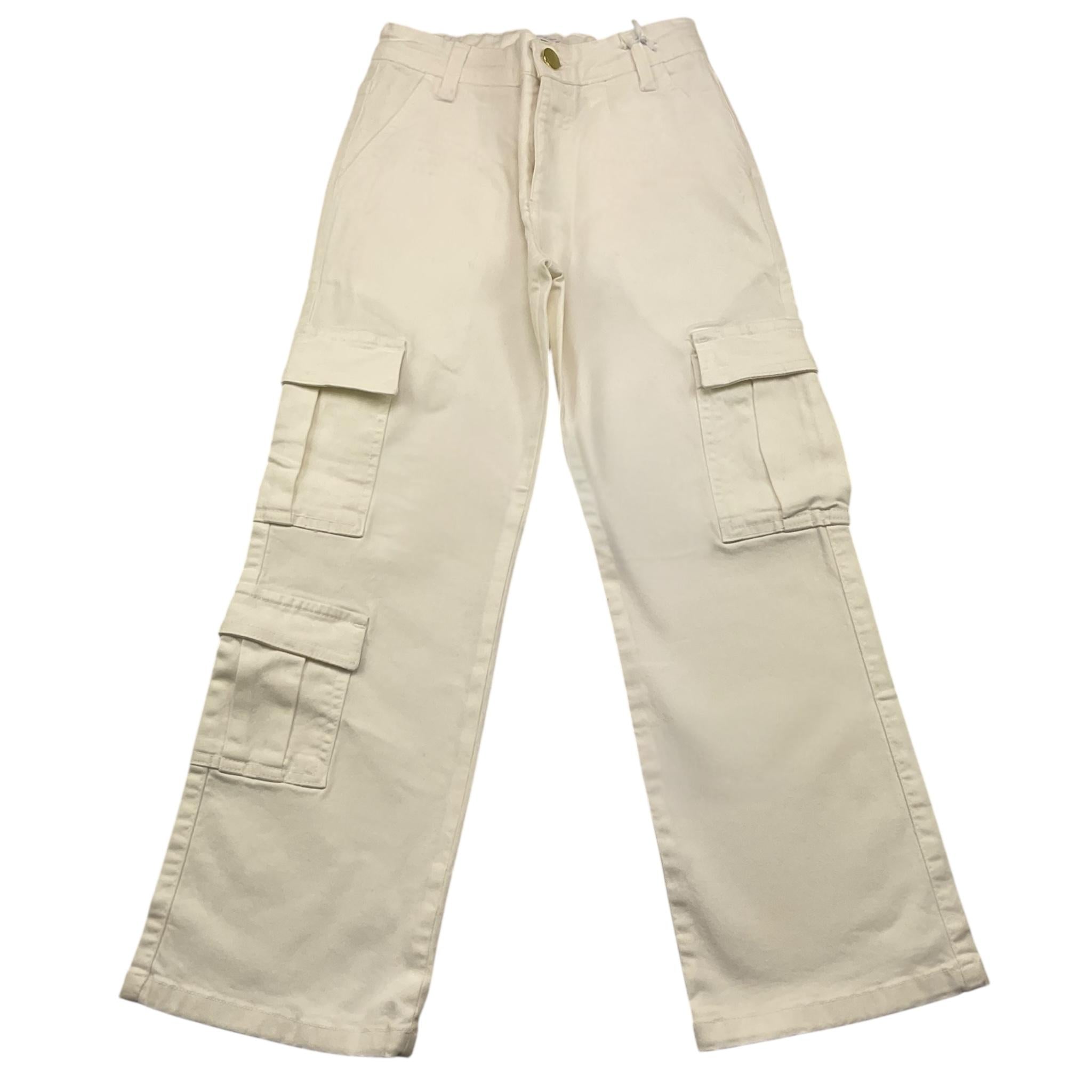 LU LU BY MISS GRANT pantalone modello a palazzo tinta unita con elastico in vita Panna per Bambina LL2994XX PANNA LU LU BY MISS GRANT 