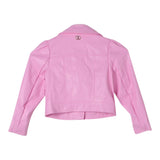 Twinset Chiodo In Ecopelle Tinta Unita per Bambina 241GJ2141 ROSA TWINSET 