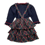 ALETTA completo 2 pezzi maglia-salopette Blu per Neonata RS210094 BLU ALETTA 