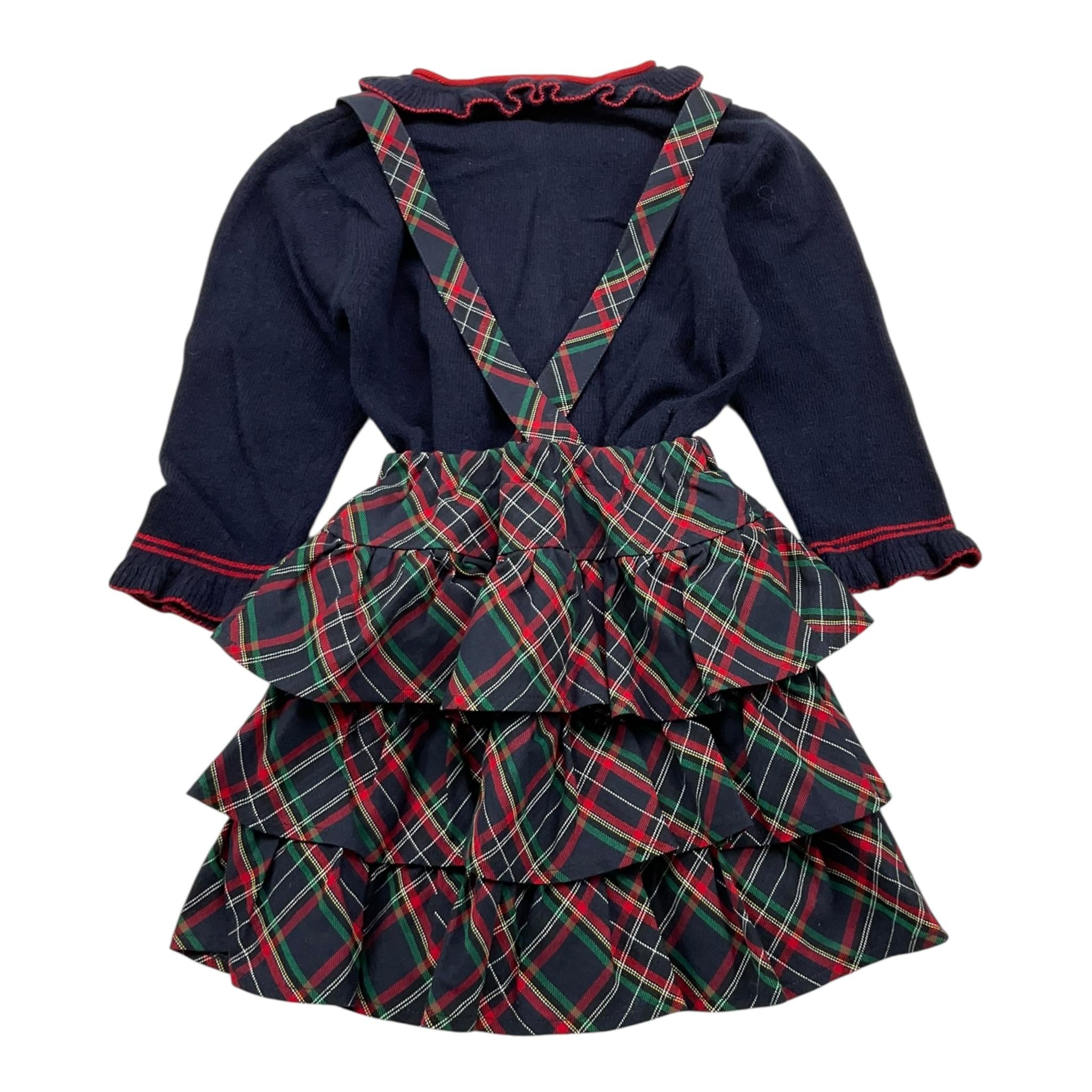 ALETTA completo 2 pezzi maglia-salopette Blu per Neonata RS210094 BLU ALETTA 