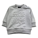 John Richmond Felpa Chiusa Girocollo Tinta Unita con Logo per Neonato RIP26014FE SABBIA JOHN RICHMOND 