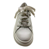 Patrizia Pepe Sneakers Tinta Unita con Lacci E Logo per Bambina PPJ302 BIANCO PATRIZIA PEPE 