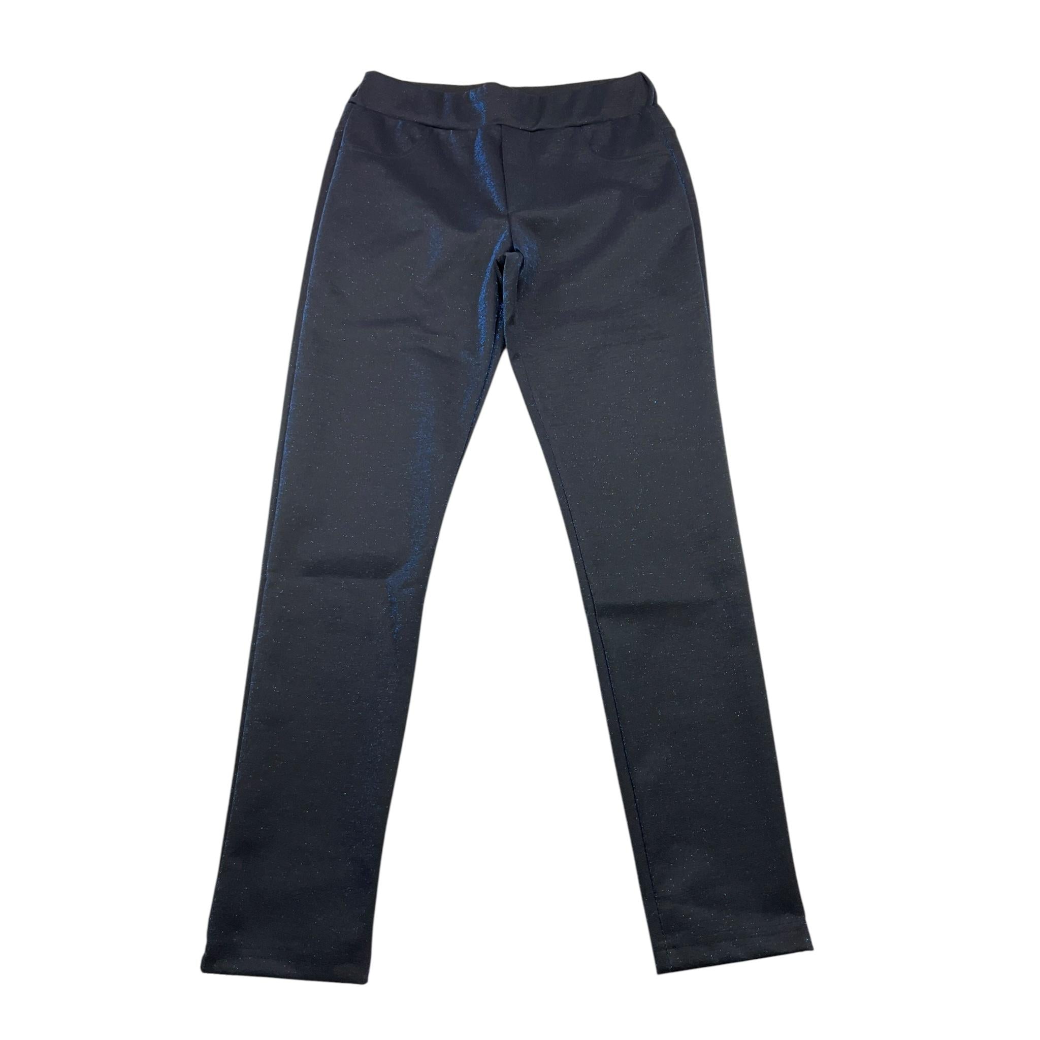 JANICE pantalone tintaunita lurex Nero per Bambina JN046R NERO JANICE 