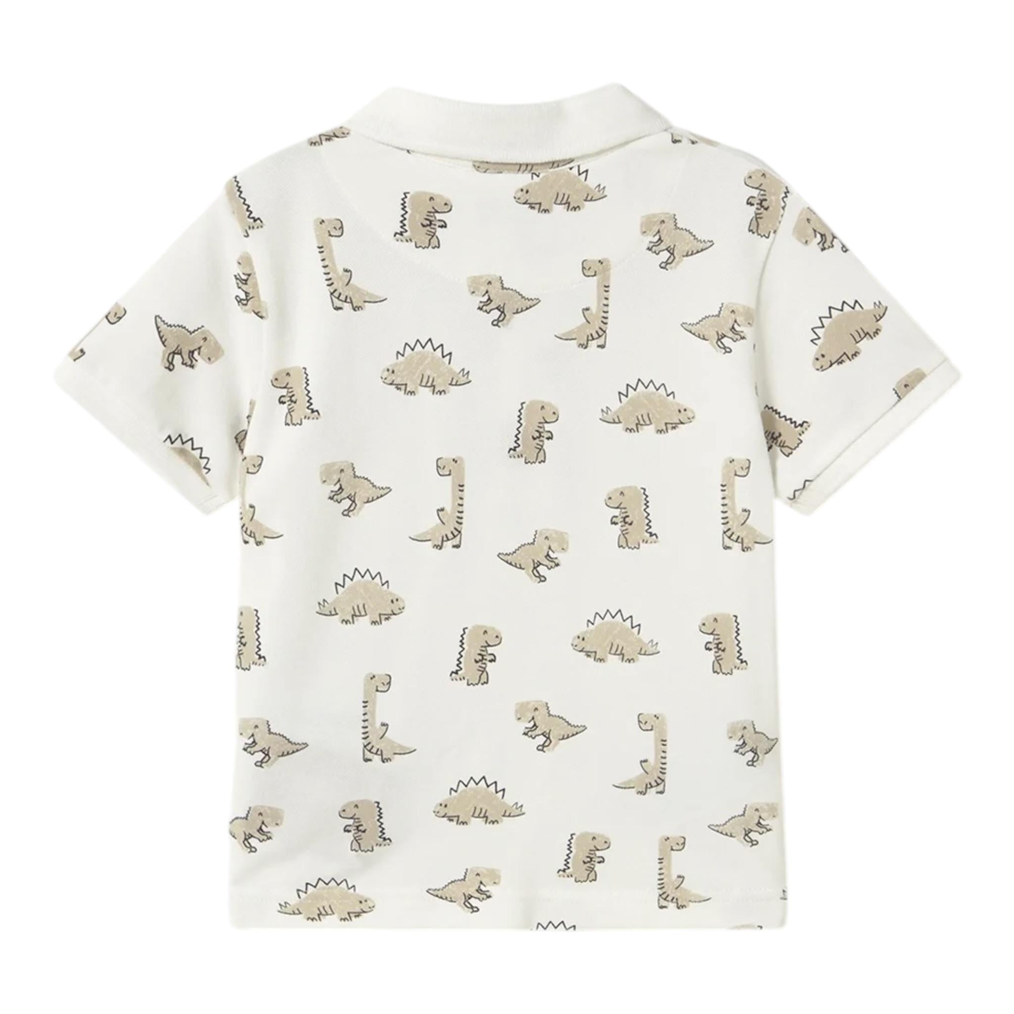 Mayoral Camicia Mezza Manica Fantasia A Righe per Neonato 1112X BIANCO MAYORAL 