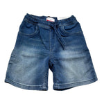 Cesare Paciotti Bermuda In Denim Tinta Unita con Elastico In Vita per Bambino BMP5101B BLU CESARE PACIOTTI 