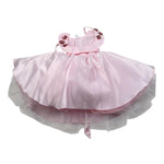 A' La Page Abito Giromanica Tinta Unita con Colletto E Applicazioni per Bambina BETULLA ROSA A' LA PAGE 