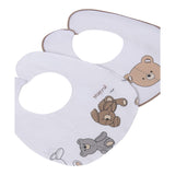 Mayoral Set Bavetta Tinta Unita con Stampe per Neonato 987777 BIANCO MAYORAL 