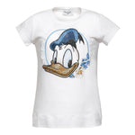 Monnalisa T-Shirt Girocollo Tinta Unita con Brillantini per Bambina 191603S4 BIANCO MONNALISA 