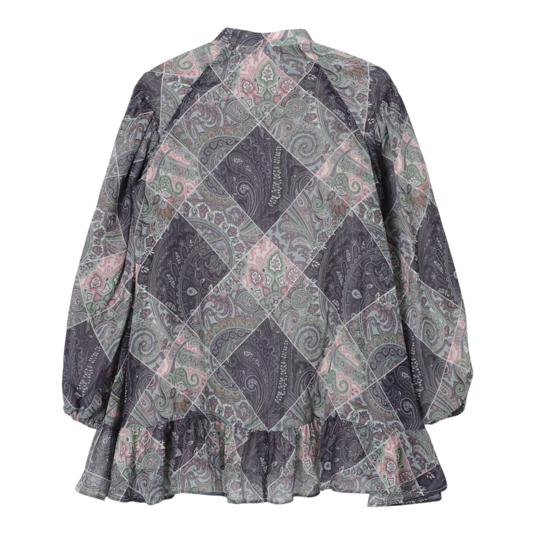 ETRO camicie manica lunga tinta unita con fantasia Blu per Bambina GV5A50 BLU ETRO 