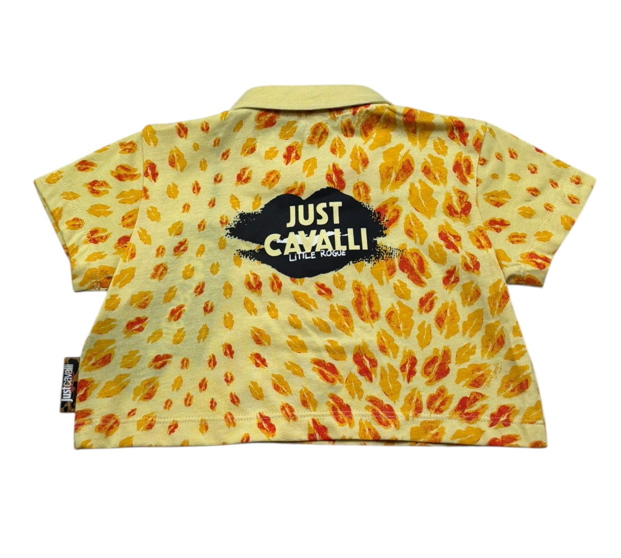 Trussardi Polo Mezza Manica Crop per Bambina JIP26018PO GIALLO TRUSSARDI 