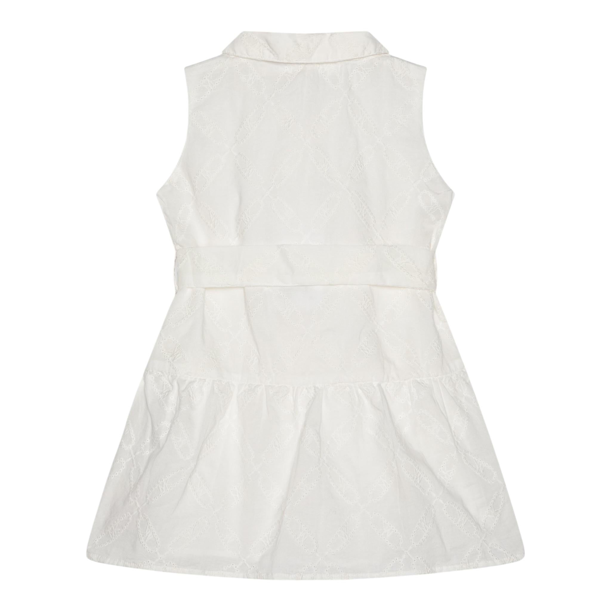 Michael Kors Abito Giromanica Tinta Unita con Ricami per Neonata R30309 BIANCO MICHAEL KORS 