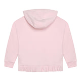Givenchy Felpa Tinta Unita con Cappuccio per Bambina H15351 ROSA GIVENCHY 
