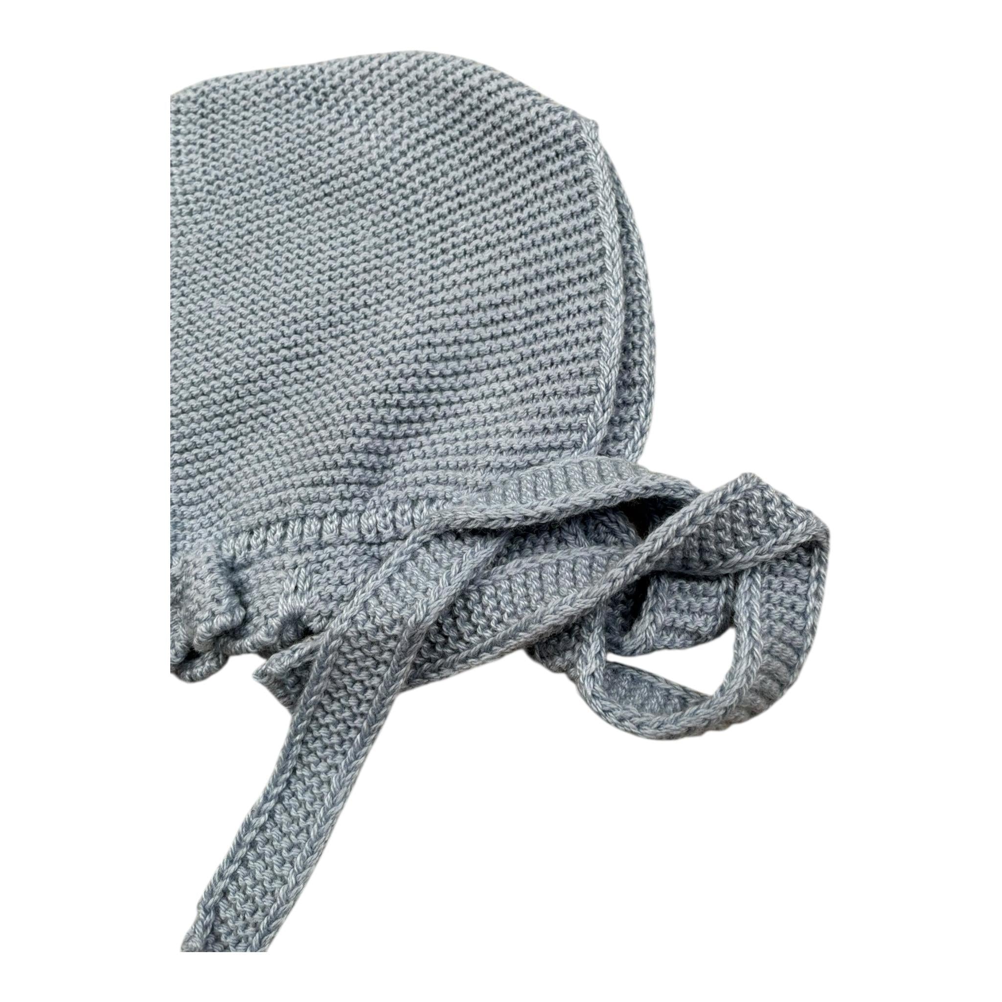 Juliana Cappello Tinta Unita con Laccio per Neonato 25224 AZZURRO POLVERE JULIANA 