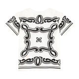Dolce & Gabbana T-Shirt Girocollo Tinta Unita con Stampa Fantasia per Neonato L1JT7W BIANCO DOLCE & GABBANA 