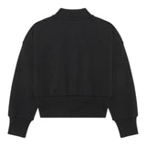 Balmain Felpa Chiusa Mezzo Collo Tinta Unita con Logo per Bambina BV4A90 NERO BALMAIN 