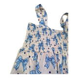 Saint Barth Abito Giromanica Tinta Unita con Stampe per Bambina JEMINE PANNA SAINT BARTH 