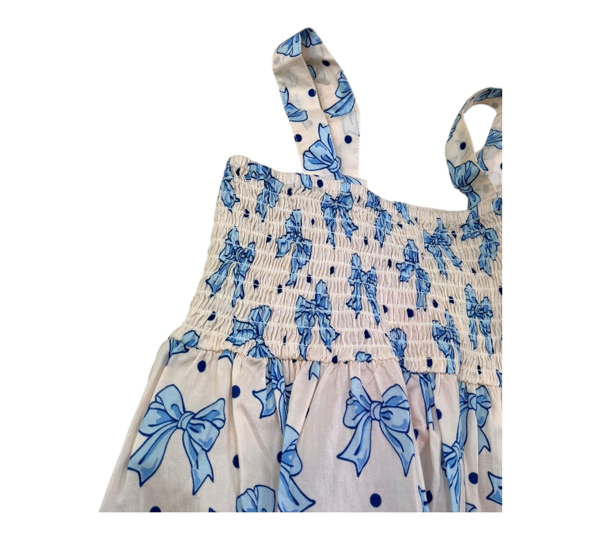 Saint Barth Abito Giromanica Tinta Unita con Stampe per Bambina JEMINE PANNA SAINT BARTH 