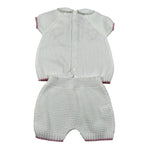Marlu' Completo 2 Pezzi Maglia-Culotte per Neonata EB2419C BIANCO MARLU' 