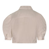 Marc Ellis Camicia Tinta Unita Mezza Manica per Bambina JMJSH01188 BIANCO MARC ELLIS 