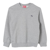 DIESEL felpa chiusa girocollo tinta unita con stampa Grigio per Bambino J020300 GRIGIO DIESEL 