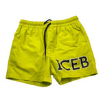 Iceberg Costume Modello Boxer Tinta Unita con Logo per Bambino BXICE0100J VERDE ACIDO ICEBERG 