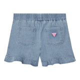 Guess Short In Denim Tinta Unita con Logo per Neonata K4GD04D5160 AZZURRO GUESS 