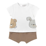Mayoral Completo 2 Pezzi T-Shirt-Bermuda per Neonato 1206 BIANCO MAYORAL 